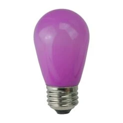 Northlight Opaque LED S14 Replacement Bulbs, 25ct. Purple -Northlight Decor Store D254071S 1 1
