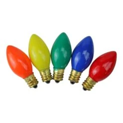 Northlight Multicolor Opaque C7 Incandescent Replacement Bulbs, 25ct.