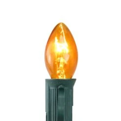 Northlight Incandescent C7 Replacement Bulbs, 25ct. Orange -Northlight Decor Store D254073S 2