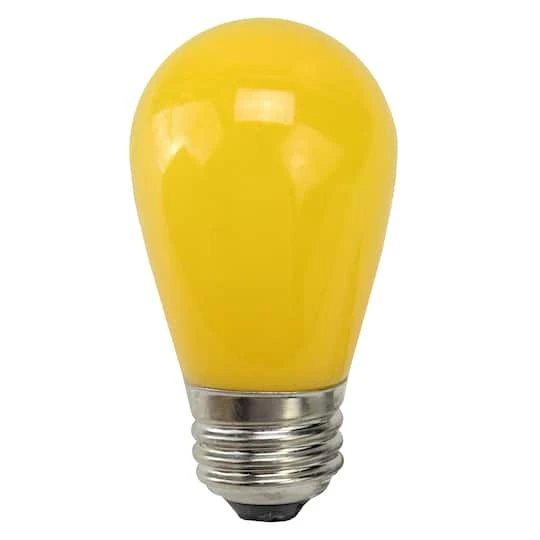 Northlight Opaque LED S14 Replacement Bulbs, 25ct. Yellow 3 Northlight Opaque LED S14 Replacement Bulbs, 25ct. Yellow - Image 3