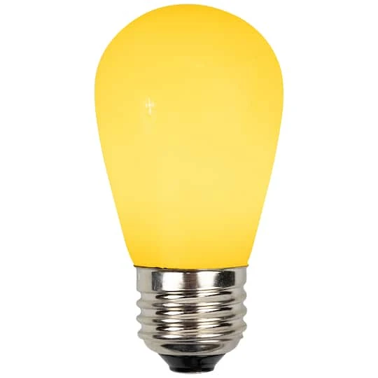 Northlight Opaque LED S14 Replacement Bulbs, 25ct. Yellow 4 Northlight Opaque LED S14 Replacement Bulbs, 25ct. Yellow - Image 4