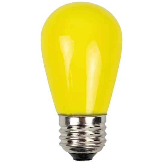 Northlight Opaque LED S14 Replacement Bulbs, 25ct. Yellow 6 Northlight Opaque LED S14 Replacement Bulbs, 25ct. Yellow - Image 6