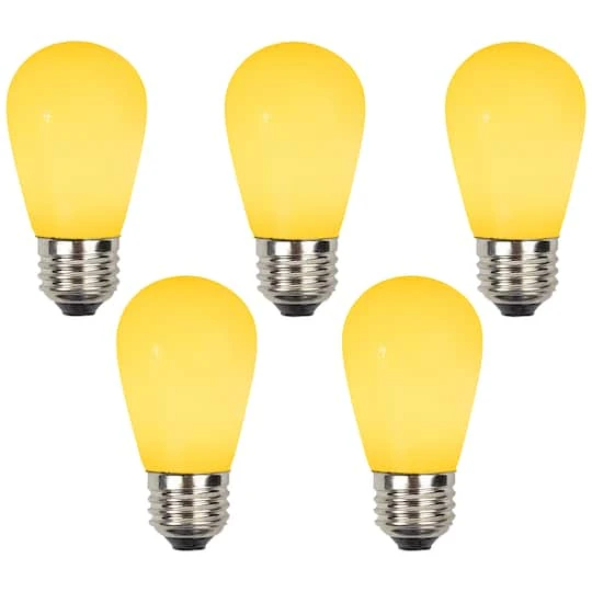 Northlight Opaque LED S14 Replacement Bulbs, 25ct. Yellow 7 Northlight Opaque LED S14 Replacement Bulbs, 25ct. Yellow - Image 7