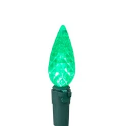 Northlight 70ct. LED Faceted C6 Christmas String Lights Green -Northlight Decor Store D254079S 14