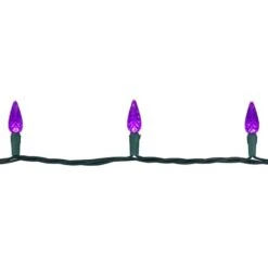Northlight 70ct. LED Faceted C6 Christmas String Lights Purple 18 Northlight 70ct. LED Faceted C6 Christmas String Lights Purple -Northlight Decor Store D254082S 5