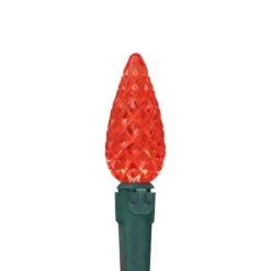 Northlight 70ct. LED Faceted C6 Christmas String Lights Red -Northlight Decor Store D254083S 5