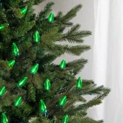 Northlight 25ct. LED C7 Christmas String Lights Green -Northlight Decor Store D254085S 14