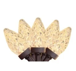 Northlight 100ct. Warm White Faceted LED C7 String Lights -Northlight Decor Store D254088S 11