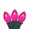 Northlight 25ct. C7 Christmas String Lights With Green Wire Pink