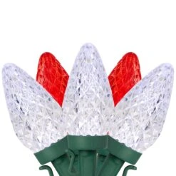 Northlight 100ct. Faceted LED C9 Christmas String Lights Red/Pure White 14 Northlight 100ct. Faceted LED C9 Christmas String Lights Red/Pure White -Northlight Decor Store D254097S 11