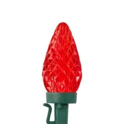 Northlight 100ct. Faceted LED C9 Christmas String Lights Red/Pure White 18 Northlight 100ct. Faceted LED C9 Christmas String Lights Red/Pure White -Northlight Decor Store D254097S 15