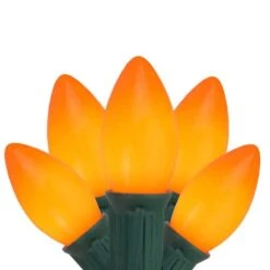 Northlight 25ct. Opaque C9 Christmas String Lights Orange -Northlight Decor Store D254098S 1 1