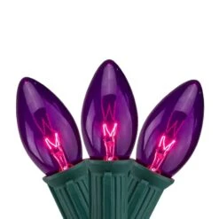 Northlight 25ct. C9 Christmas String Lights With Green Wire Purple 6 Northlight 25ct. C9 Christmas String Lights With Green Wire Purple -Northlight Decor Store D254100S 1 1
