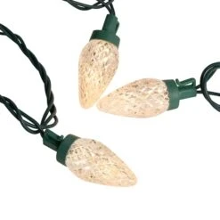 Northlight 100ct. Faceted LED C9 Christmas String Lights Warm White 18 Northlight 100ct. Faceted LED C9 Christmas String Lights Warm White -Northlight Decor Store D254101S 15