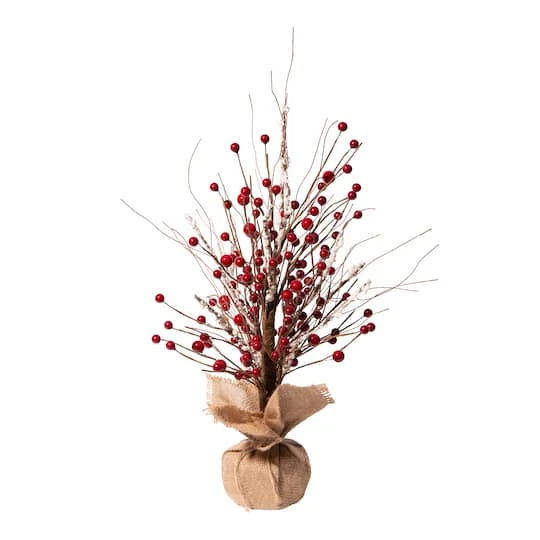 Glitzhome® Christmas Red Berry Table Tree 2 Glitzhome® Christmas Red Berry Table Tree - Image 2