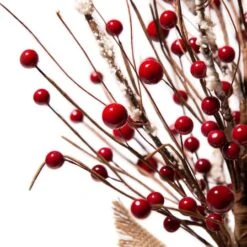 Glitzhome® Christmas Red Berry Table Tree 13 Glitzhome® Christmas Red Berry Table Tree -Northlight Decor Store D254177S 5