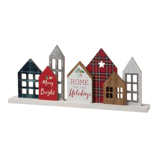 Glitzhome® 20" Home For The Holidays Décor Accent 2 Glitzhome® 20" Home For The Holidays Décor Accent - Image 2