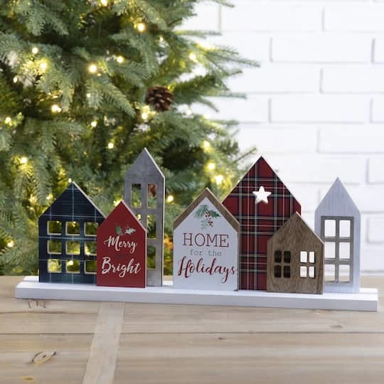 Glitzhome® 20" Home For The Holidays Décor Accent 3 Glitzhome® 20" Home For The Holidays Décor Accent - Image 3