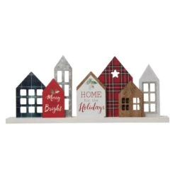 Glitzhome® 20" Home For The Holidays Décor Accent 11 Glitzhome® 20" Home For The Holidays Décor Accent -Northlight Decor Store D254188S 3