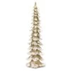 Melrose 34.5" Unlit White & Gold Artificial Christmas Tree