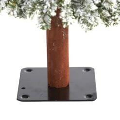 3ft. Pre-Lit Flocked Grand Alpine Artificial Christmas Tree, Clear LED Lights 12 3ft. Pre-Lit Flocked Grand Alpine Artificial Christmas Tree, Clear LED Lights -Northlight Decor Store D255829S 4