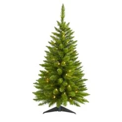 3ft. Pre-Lit Providence Pine Artificial Christmas Tree, Warm White LED Lights