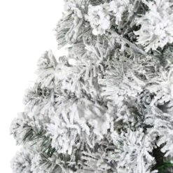3ft. Unlit Flocked Rock Springs Spruce Artificial Christmas Tree -Northlight Decor Store D256020S 3