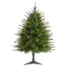 3ft. Pre-Lit New England Pine Artificial Christmas Tree, Clear LED Lights