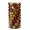 101ct. 2" Red & Gold Shatterproof Ball Ornaments
