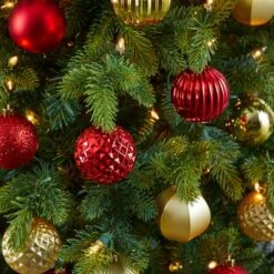 101ct. 2" Red & Gold Shatterproof Ball Ornaments -Northlight Decor Store D322174S 5