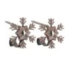 Original MantleClip® Oil-Rubbed Bronze Snowflake Icons Stocking Holders, 2ct.