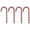 Haute Decor Velvet Candy Cane Stocking Holders, 4ct.