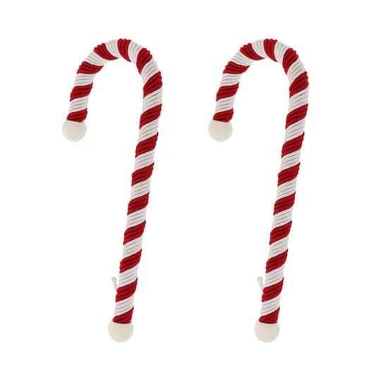 Haute Decor Large Candy Cane Stocking Holders, 2ct. 2 Haute Decor Large Candy Cane Stocking Holders, 2ct. - Image 2