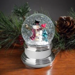 Haute Decor Snowburst™ Animated Snowman Christmas Snow Globe -Northlight Decor Store D349454S 2