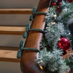 Haute Decor 16" Green Decorative Twist Ties, 6ct. -Northlight Decor Store D349485S 2