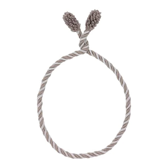 Haute Decor 20" Taupe & White Decorative Twist Ties, 6ct. 1 Haute Decor 20" Taupe & White Decorative Twist Ties, 6ct.