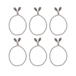 Haute Decor 20" Taupe & White Decorative Twist Ties, 6ct. 5 Haute Decor 20" Taupe & White Decorative Twist Ties, 6ct. -Northlight Decor Store D349503S 2