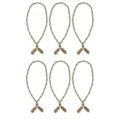 Haute Decor 20" Gold, Silver & White Decorative Twist Ties, 6ct. -Northlight Decor Store D349505S 2