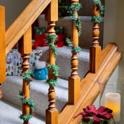 Haute Decor GarlandTies 18" Noble Pine Ties With Berries, 20ct. 5 Haute Decor GarlandTies 18" Noble Pine Ties With Berries, 20ct. -Northlight Decor Store D349529S 2