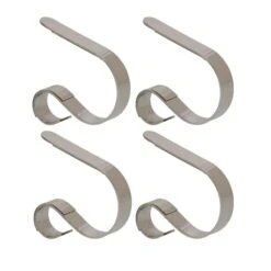 Haute Decor Silver MantleClip Jr., 4ct.