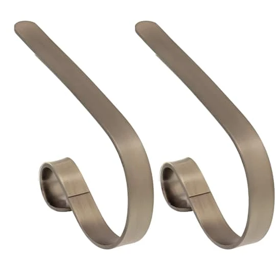 Original MantleClip® Pewter Stocking Holders, 2ct. 2 Original MantleClip® Pewter Stocking Holders, 2ct. - Image 2