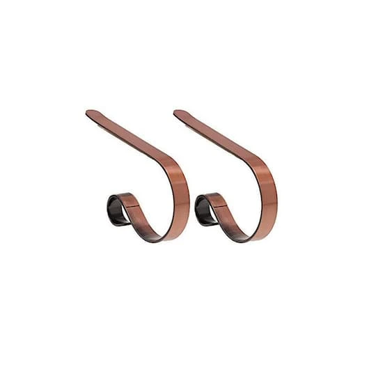 Original MantleClip® Brushed Copper Stocking Holders, 2ct. 2 Original MantleClip® Brushed Copper Stocking Holders, 2ct. - Image 2