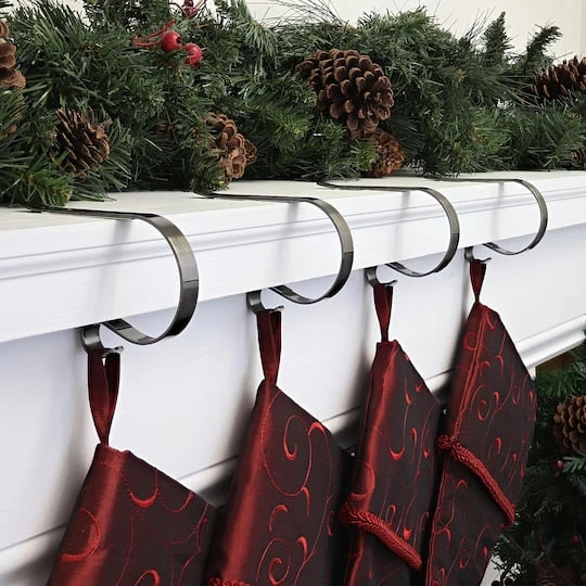 Original MantleClip® Antique Brass Stocking Holders, 4ct. 3 Original MantleClip® Antique Brass Stocking Holders, 4ct. - Image 3