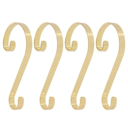 Haute Decor Stocking Scroll® Brass Stocking Holders, 4ct. 2 Haute Decor Stocking Scroll® Brass Stocking Holders, 4ct. - Image 2