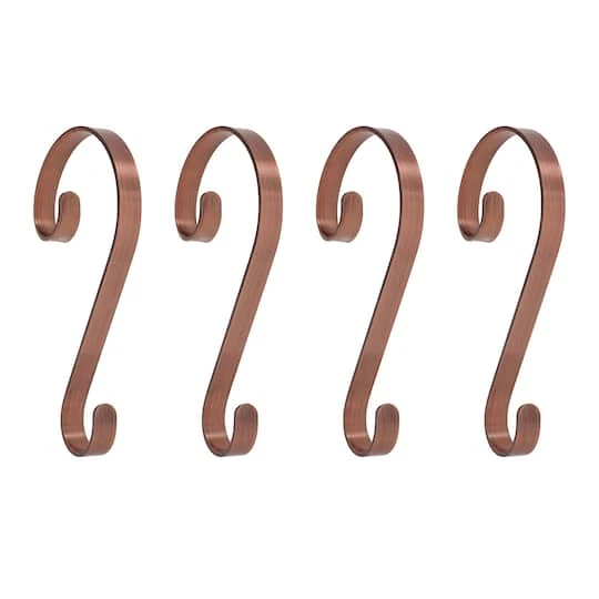 Haute Decor Stocking Scroll® Brushed Copper Stocking Holders, 4ct. 2 Haute Decor Stocking Scroll® Brushed Copper Stocking Holders, 4ct. - Image 2