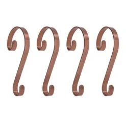 Haute Decor Stocking Scroll® Brushed Copper Stocking Holders, 4ct.