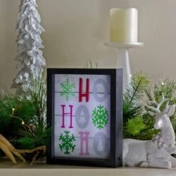 Northlight LED Lighted "HO HO HO" With Snowflakes Christmas Wall Art -Northlight Decor Store D361882S 2