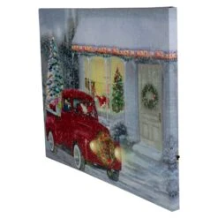 Northlight LED Fiber Optic Retro Red Truck Christmas Wall Art 14 Northlight LED Fiber Optic Retro Red Truck Christmas Wall Art -Northlight Decor Store D361891S 2