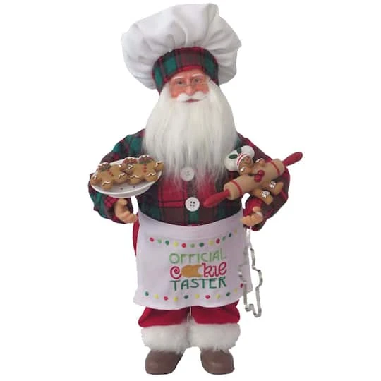 Santa's Workshop 15" Cookie Tasting Claus Figurine 2 Santa's Workshop 15" Cookie Tasting Claus Figurine - Image 2