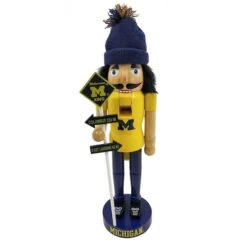 Santa's Workshop 12" Rivalry Nutcracker University Of Michigan 5 Santa's Workshop 12" Rivalry Nutcracker University Of Michigan -Northlight Decor Store D362455S 1 1